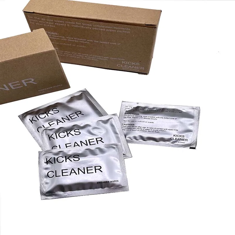 Eco Friendly High quality Private Logo Sport Shoe Sneaker Cleaning Disposable Cleaner Wet Wipes