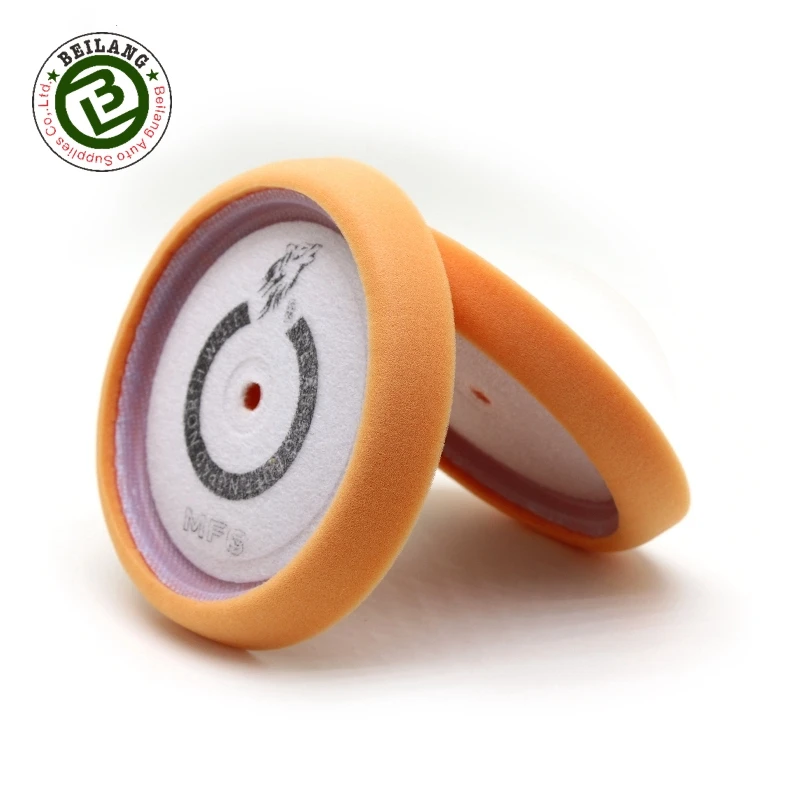 North Wolf 6 Inch 175 mm Curved Back Foam Buffing Pad German Sponge Polishing Pad for Car Buffing Machine