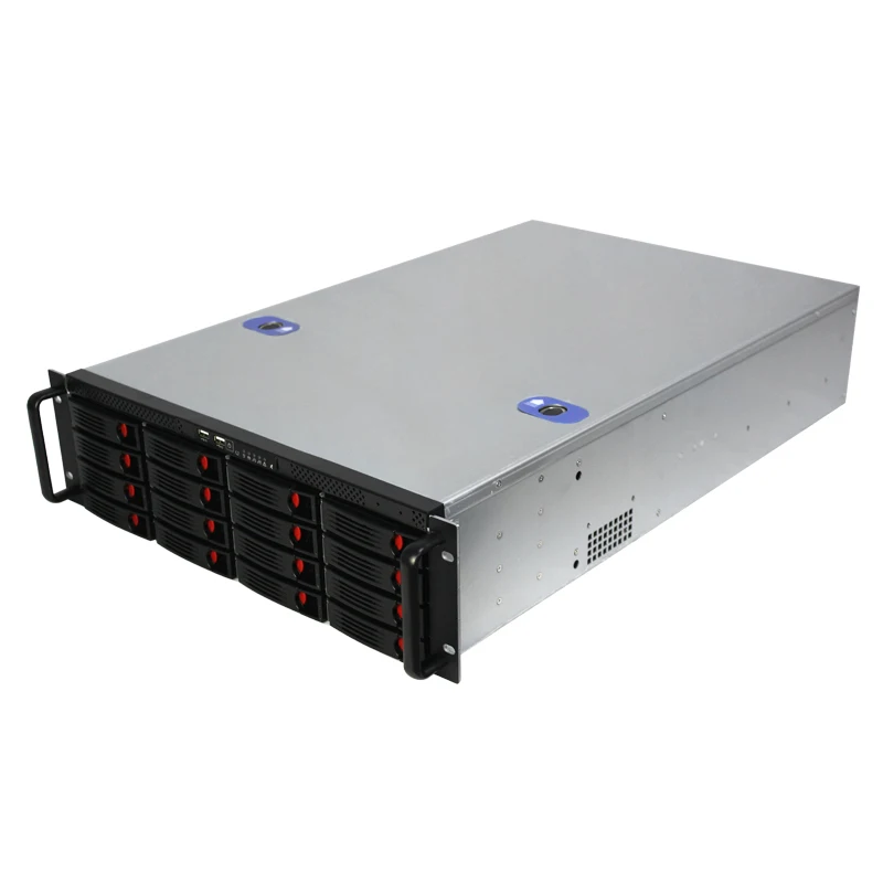3u 16bays Hot swap storage server case rackmount computer case for Data Center and video server