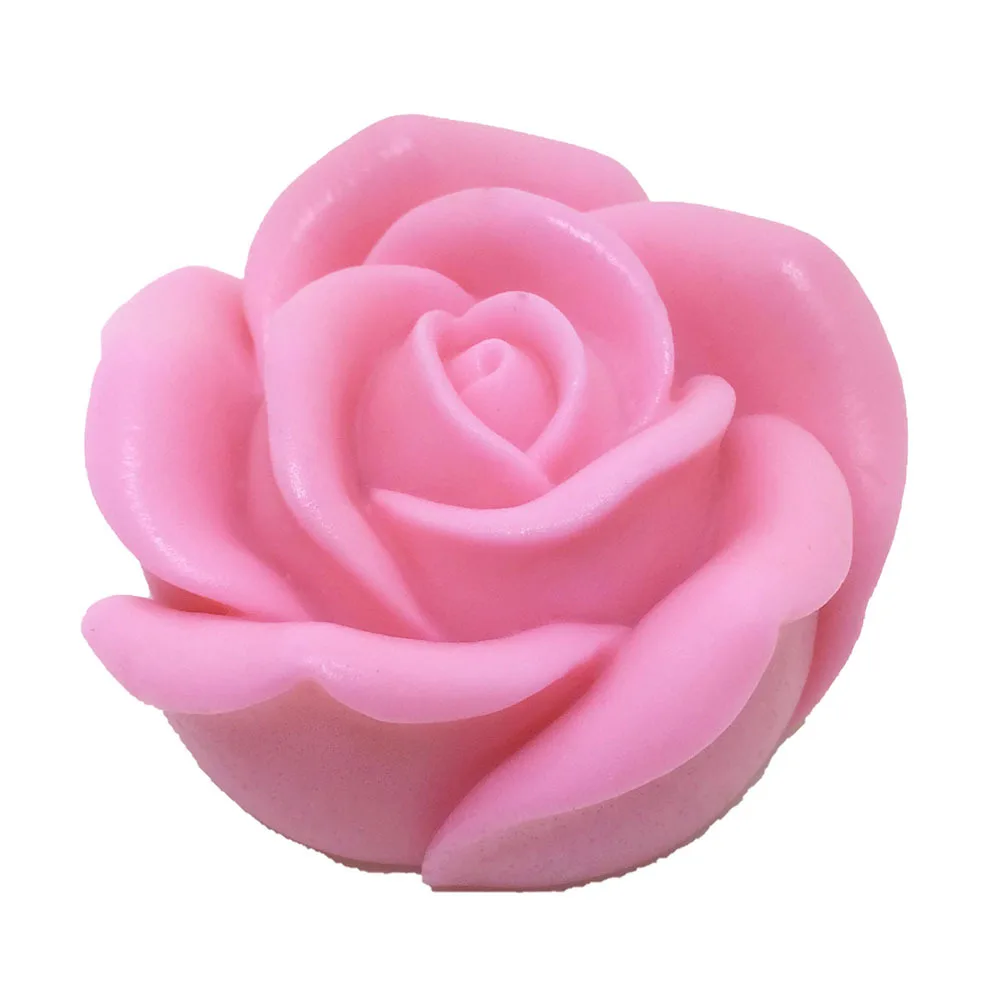 0725 3D Rose Flower Handmade Soap Chocolate Baking Tool DIY Decoration Aromatherapy Candle Silicone Cake Mold