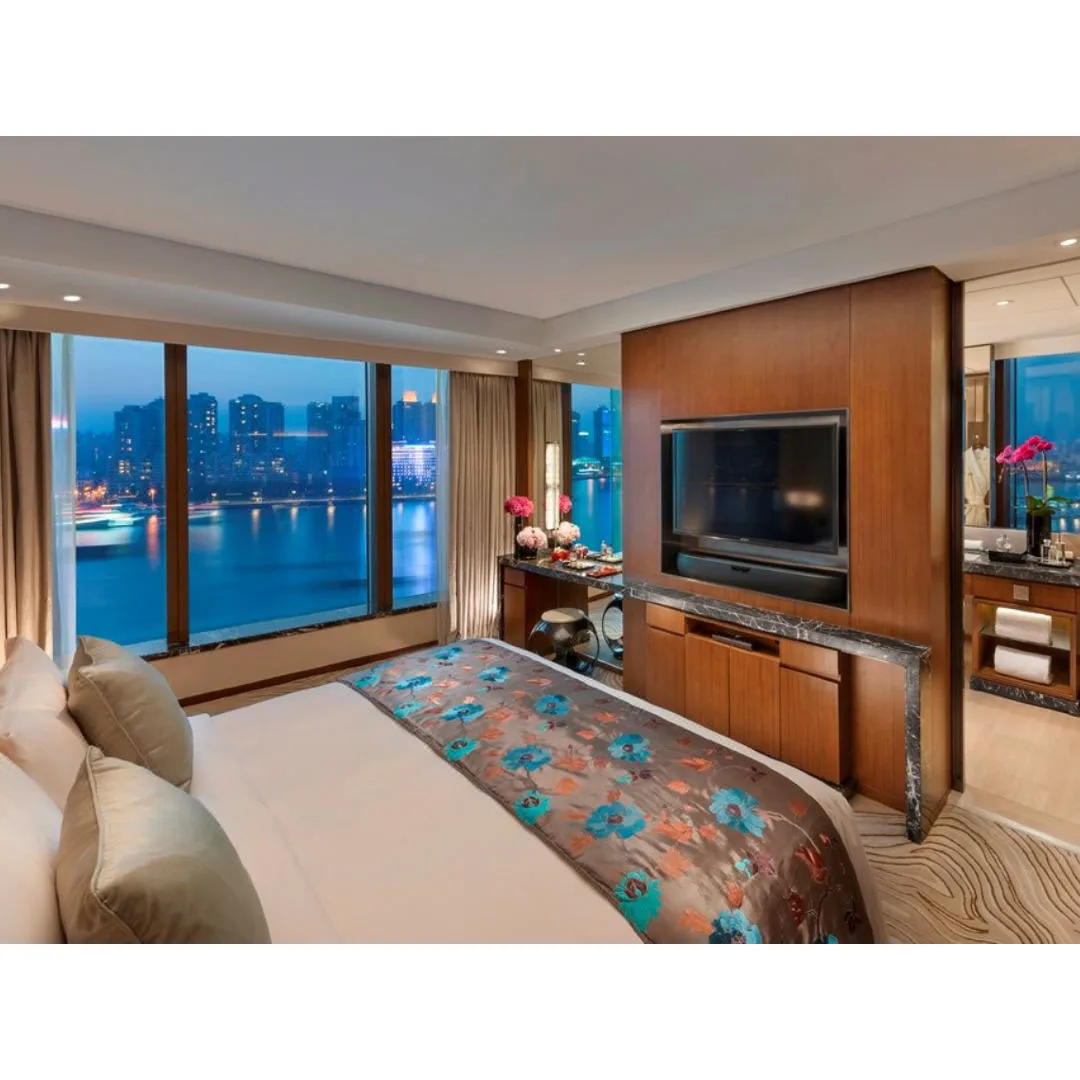 Turkish Bedroom Furniture Set Modern New Luxury Hotel Design Black Color Commercial Bedroom Furniture Supplier For Sale