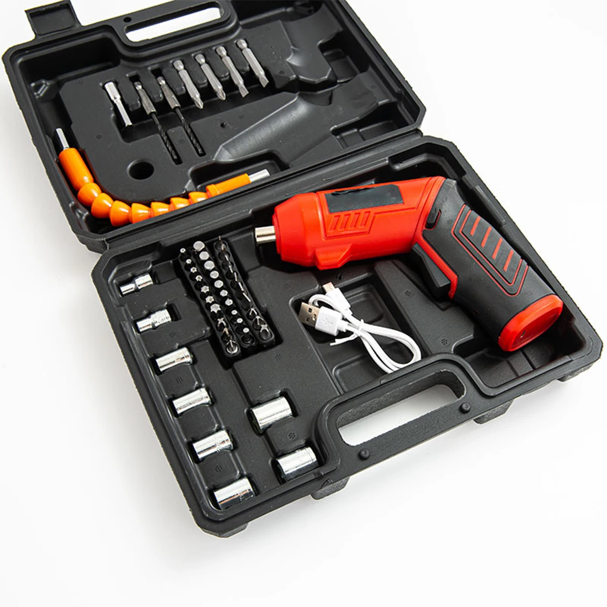 Portable Mini Electric Screwdriver Set Small DC Cordless Star with Multi-Bit Battery Powered Electrical Tool Screw Drivers
