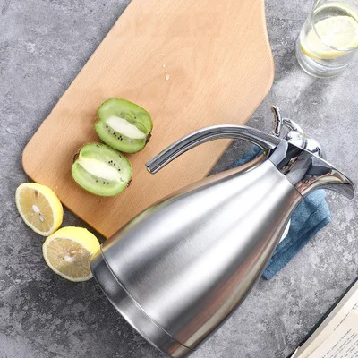 Hot sale 1.5 Liter  Stainless Steel Double Walled Thermal Coffee Serving Carafe / Vacuum Insulated Hot Water Kettle