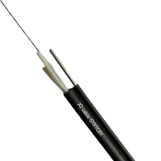 no mental glass yarn  4 6 8 12 24 cores uni-tube GYXTC8Y Fig 8 self -supporting fiber optic cable price