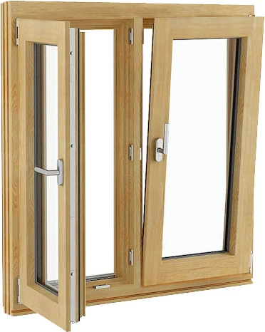 KDSbuilding Wood Window Frame Design Tilt And Turn Window With Temper Glass Fly Screen nfrc Wood Windows