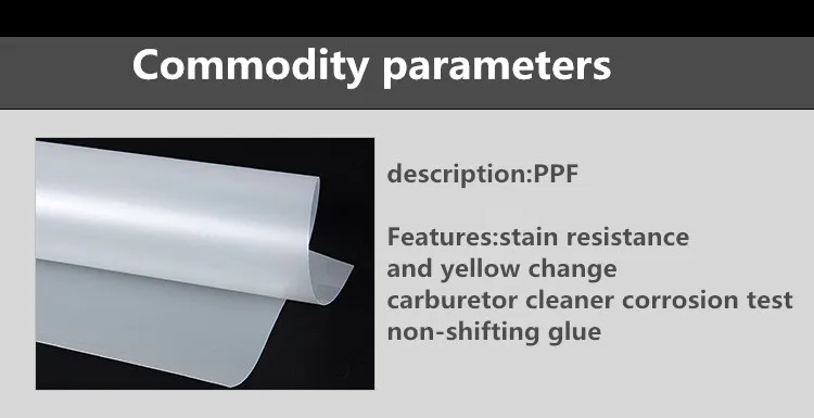 1.52X15M Auto Tint PPF Car Paint Protection Film Automotive Body Tinting Solar Film