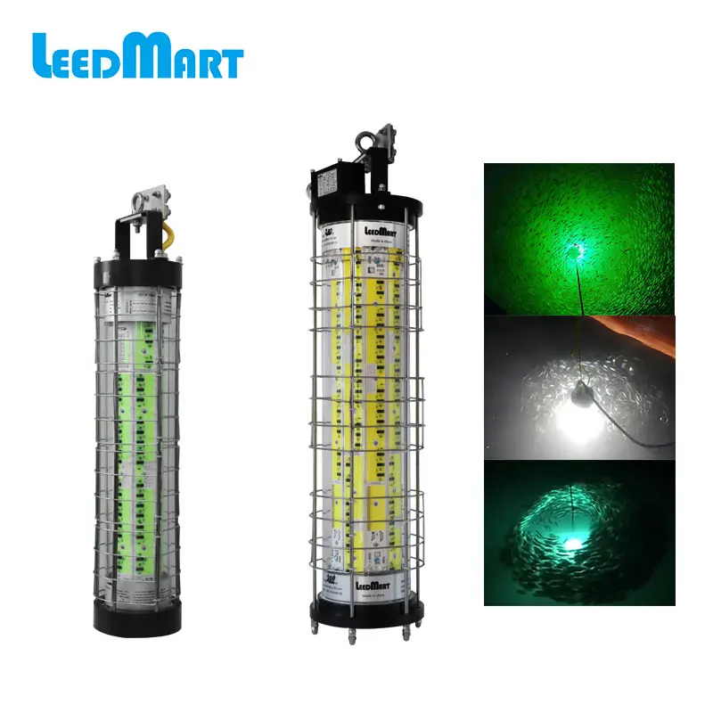 underwater led green squid deep drop fishing lure light  waterproof squid under water light for fishing