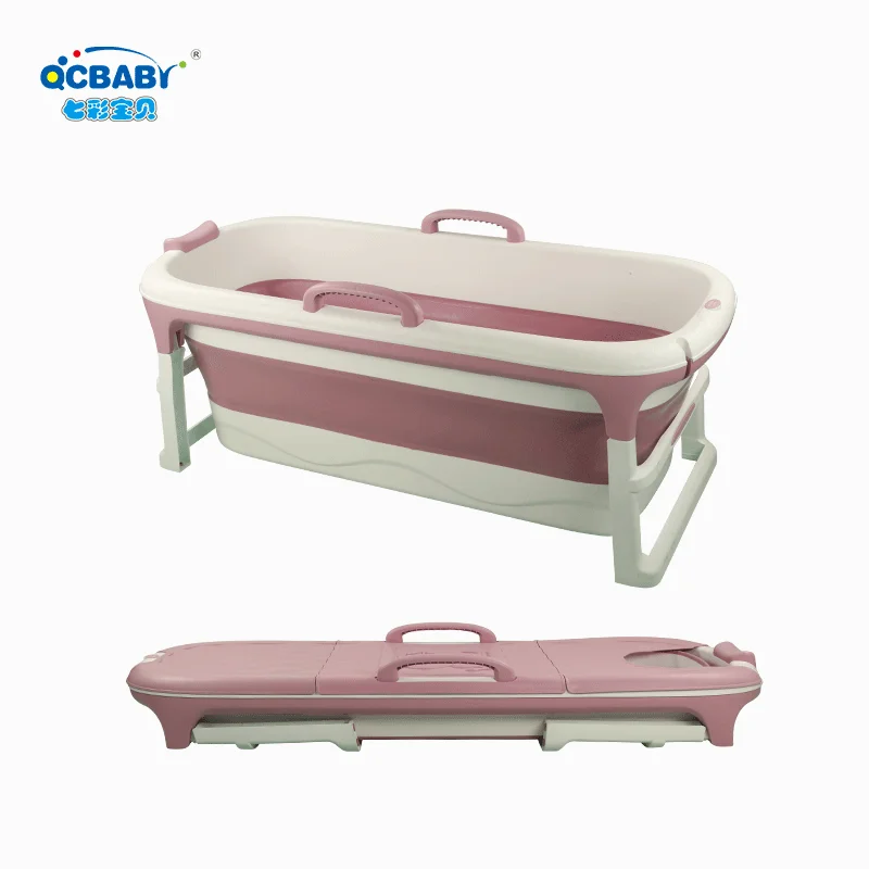 
Eco Fiendliy Plastic Folding Baby Bathtub Plastic Baby Bath Set Foldable Baby Bath Tub 