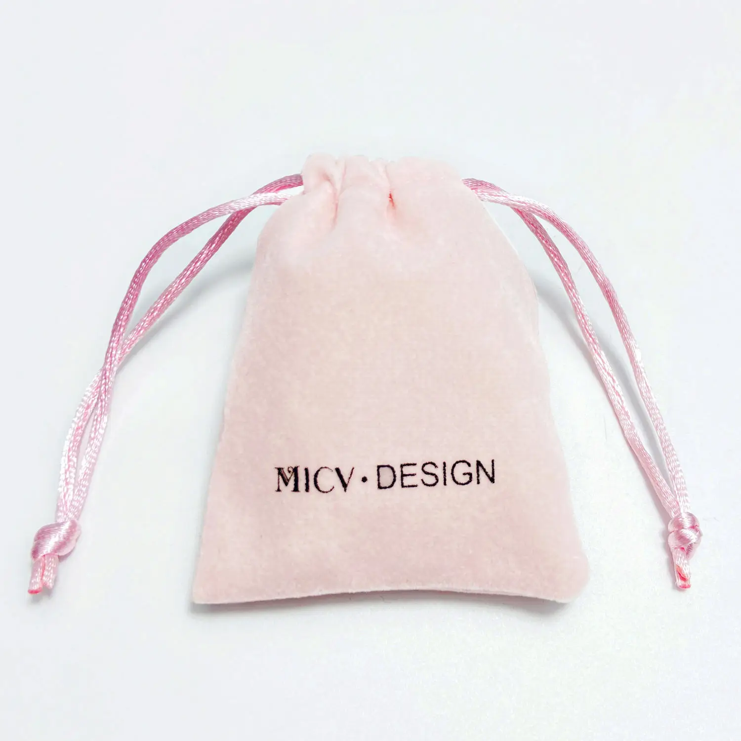 OEM satin embroidery microfiber cotton dust drawstring velvet wholesale small gift  packaging pouch with logo custom jewelry bag