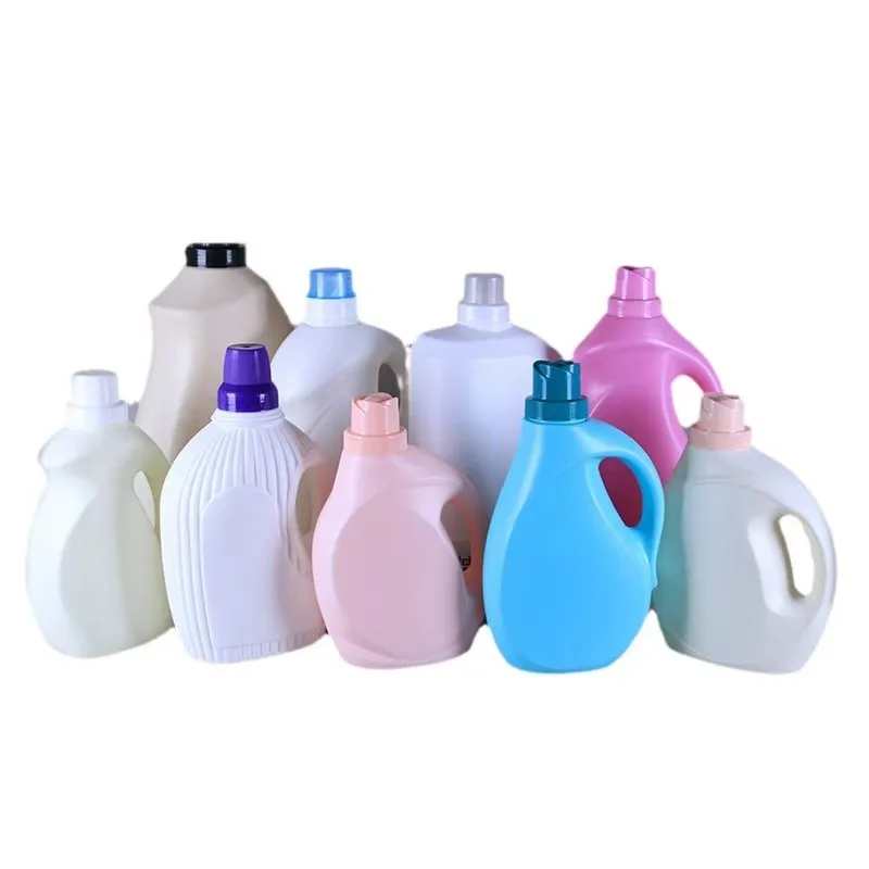 Household HDPE laundry detergent leak proof can be customized durable high quality plastic packaging bottles with sealed caps