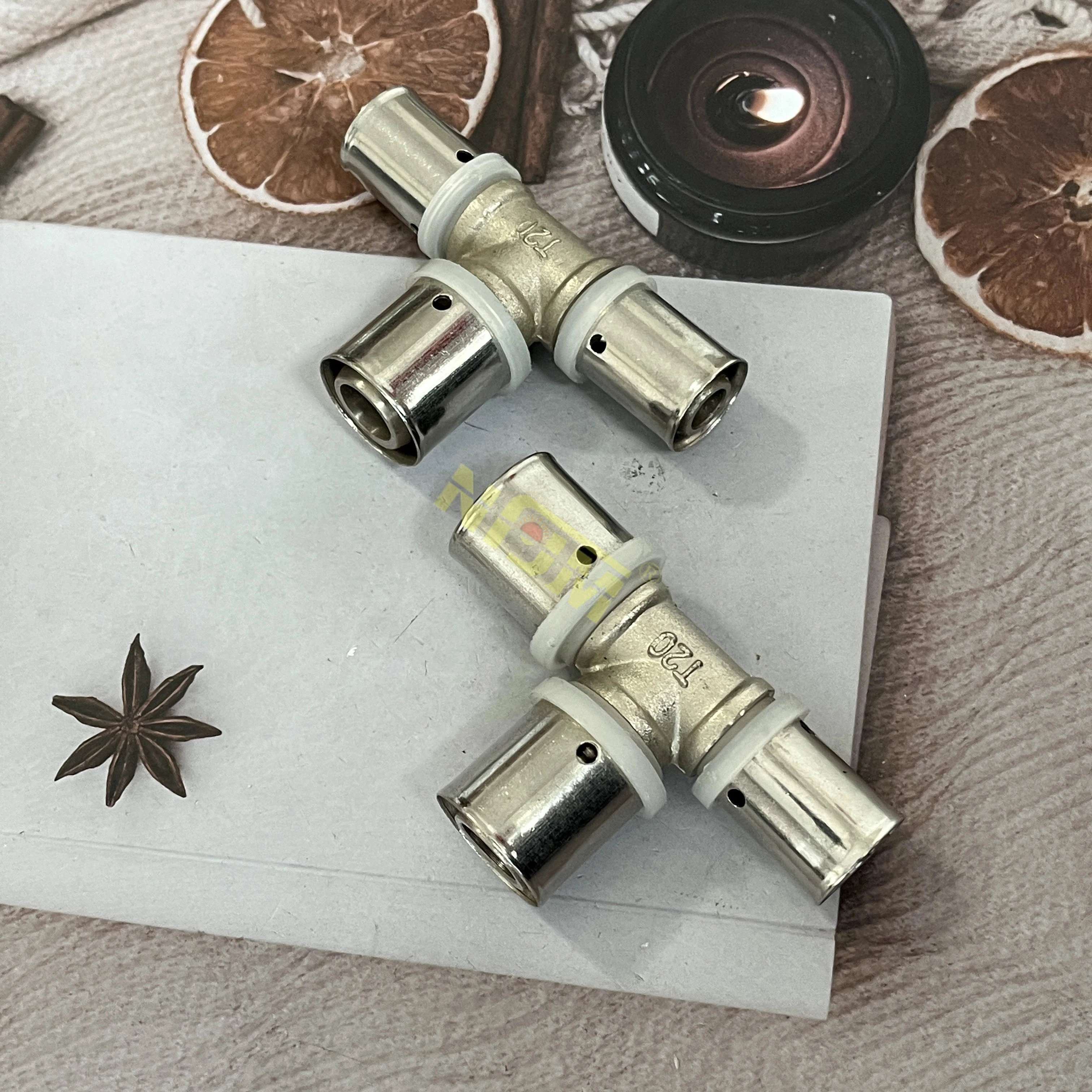 NFJM High Quality Brass Press Fitting Male Elbow Pex Al Pex Pipe Fittings