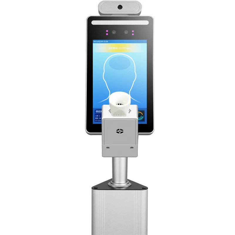 Заводская распродажа умный Алкотестер с распознаванием лица и обнаружением температуры подходит для посещающей системы компании