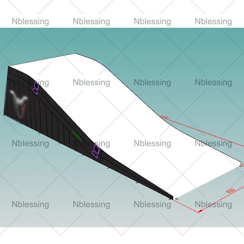 Commercial Inflatable Bmx Jump Airbag Mountain Bike Air Bag Inflatable Stunt Landing Ramps Flying Inflatable Jumping Airbag