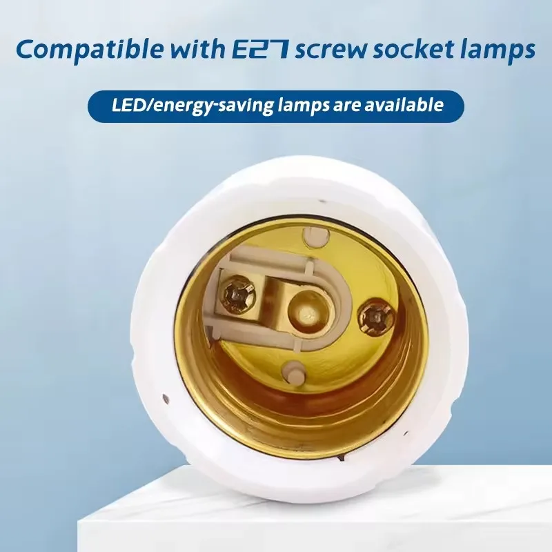 Intelligent wireless E27 screw-type human body induction lamp holder with thermal infrared induction lamp base