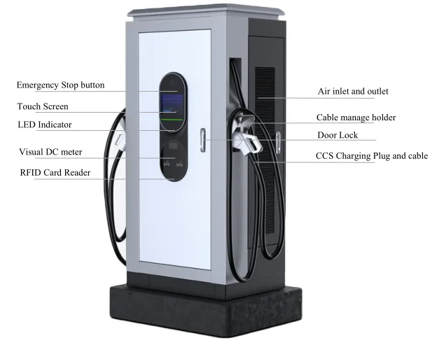 Сертификация СЕ 60 кВт 550 в CCS CHAdeMO два выходных уровня 3 производители зарядных устройств для