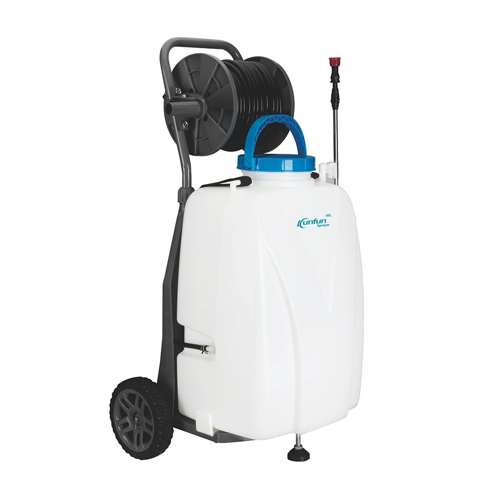 Electric Battery Trolley Chemical Sprayer with 12 AH Battery and Charger