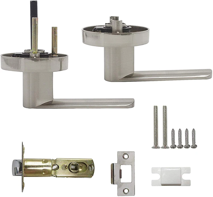 Safe Tubular Mechanism Double Sided Door Handle Lever Lock High Quality Privacy  Doors door handle locks