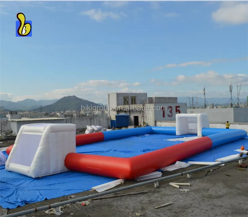 Giant Inflatable Football Pitch Durable Soccer Game Sport Arena