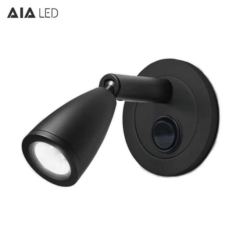 Surface mounted hotel 3W pulldown led bed wall lamp for bedroom accordion wall lamp for bedside