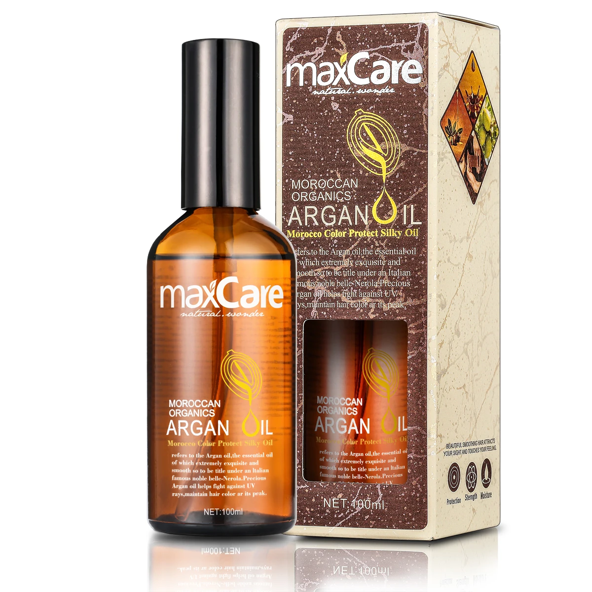 Органическое аргановое масло Maxcare мароккановое для волос питательное эфирное с травяными духами чистые ингредиенты домашнего использования частная этикетка