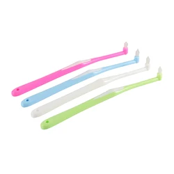 Wholesale Colorful Tooth Brush Orthodontic Single Tuft Toothbrush