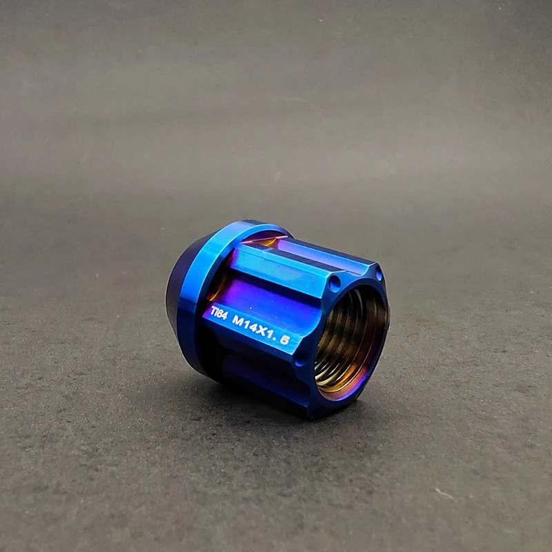 TC4 Racing Wheel Nuts M14 x 1.5 M14*1.25 MM Blue Gold JDM Titanium Lug Nuts