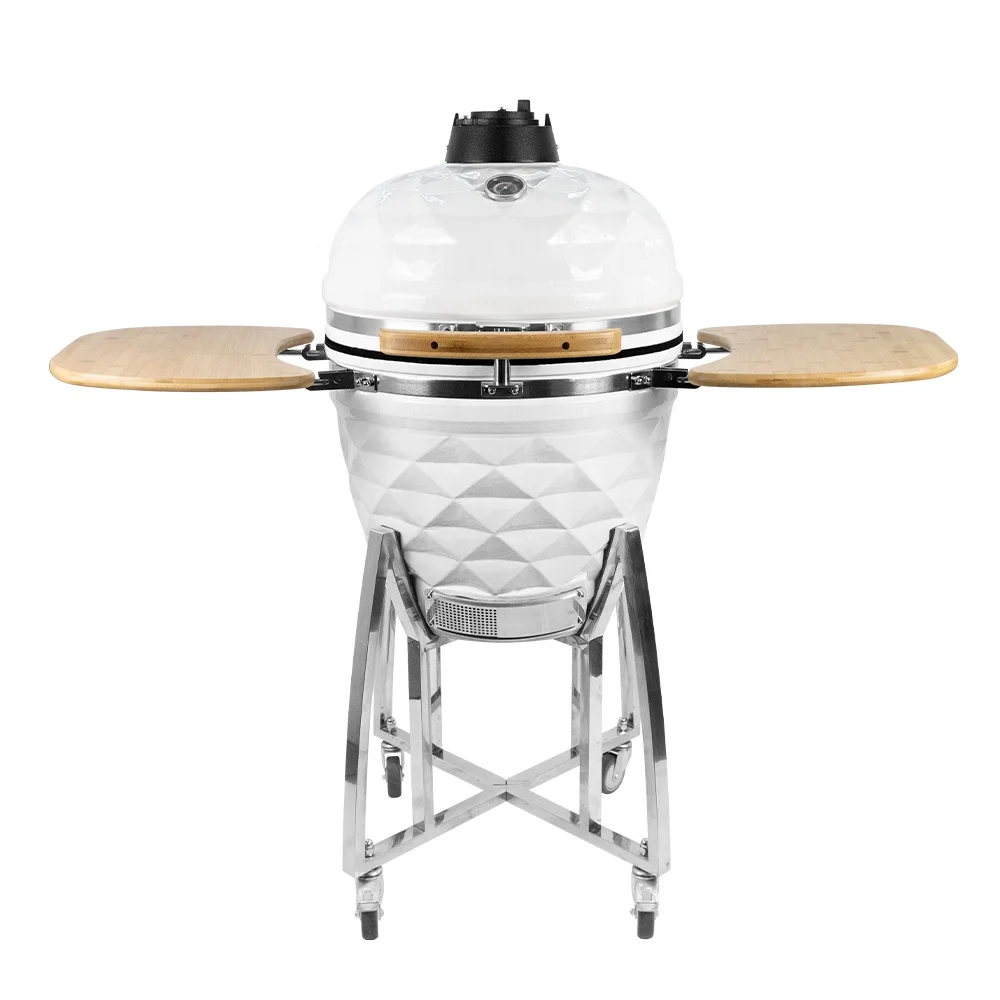 SEB KAMADO 18 inch White Barbecue Grill Turkish Bbq Grill Outdoor Ceramic Charcoal Kamodo Bbq Grill