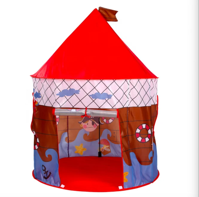 
Amazon Best Seller Captain Pirate Play Tent for Kids Indoor Playhouse Pop Up Tent for Boys and Girls with Storage Carry Bag 