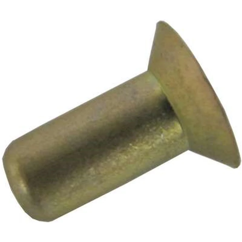 Best Selling Factory Flat Head Steel and Semi-Tubular Rivets for Truck Brake Pads Durable Aluminium Brass Copper Materials