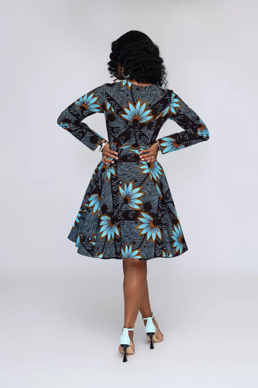 Ladies Summer Africa Clothing Women Dashiki Party African Clothes Ethnic New Fashion Women Maxi Print Dress