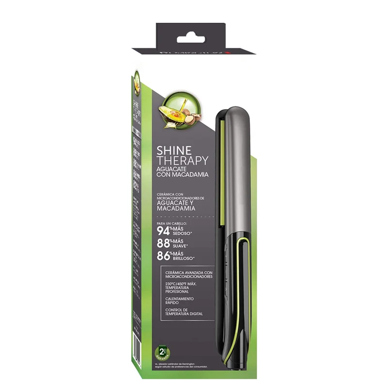 CHJ-S8815 салон красоты OEM блеск терапии Aguacate Con орех макадамия со вкусом масла керамический 1 дюйм Выпрямитель для волос протеин