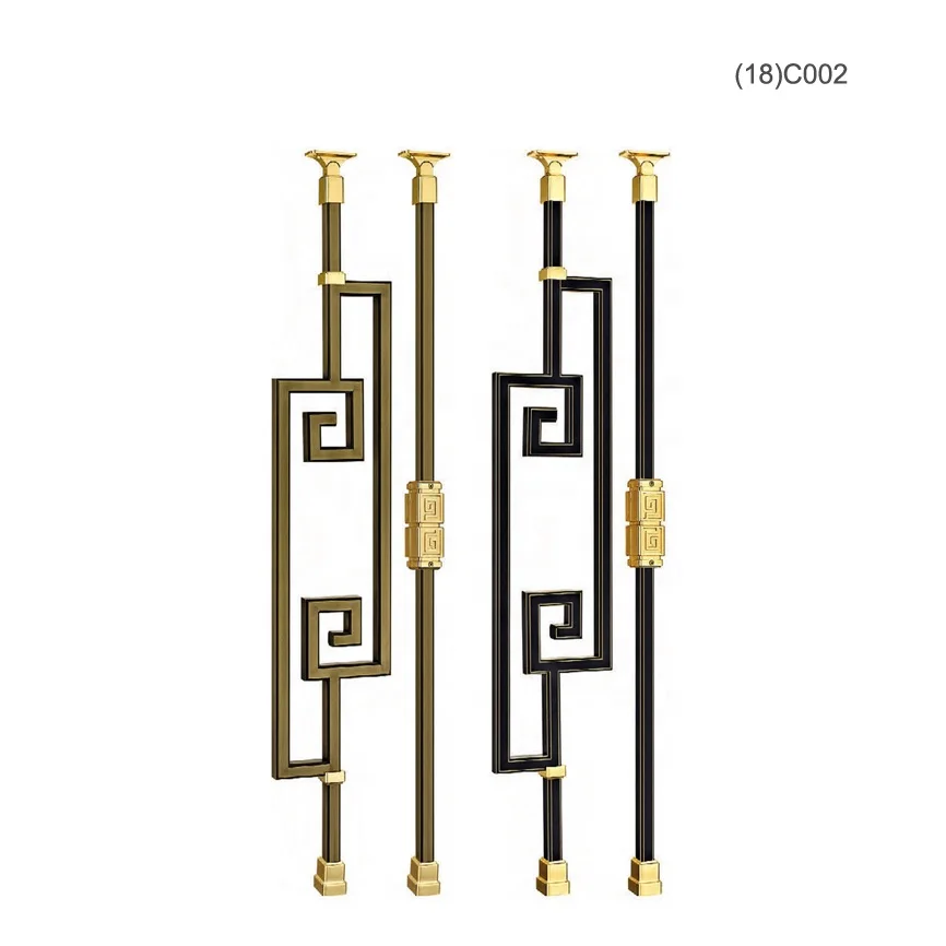 modern minimalist staircase handrail design brass deck railing