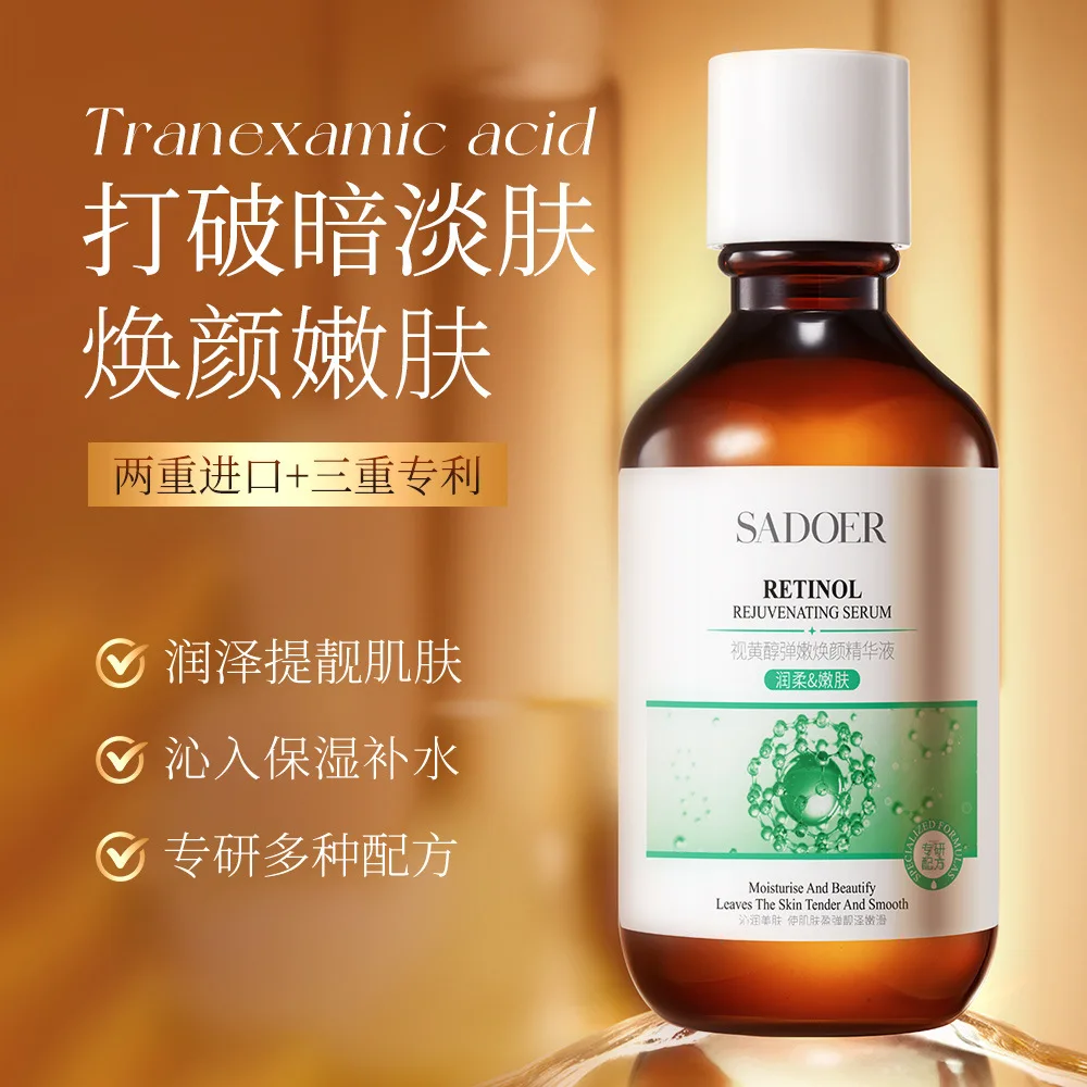 Private Label SADOER Refreshing Hyaluronic Acid Tranexamic Acid Serum Skincare Deep Hydrating Brightening Retinol Face Serum