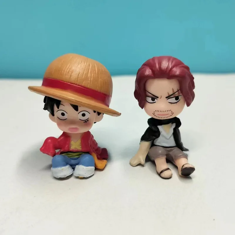 wholesale 10 pcs one pieces Hot Sale Anime One Pieces Luffy Zoro Nami Sanji Robin Action Figure PVC Statue Action Figures