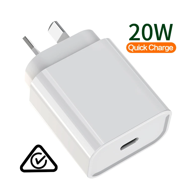 
GOOD-SHE AU plug Portable Charger PD 20W Wall Phone Charger Fast Usb For Iphone 12 Apple Charger 