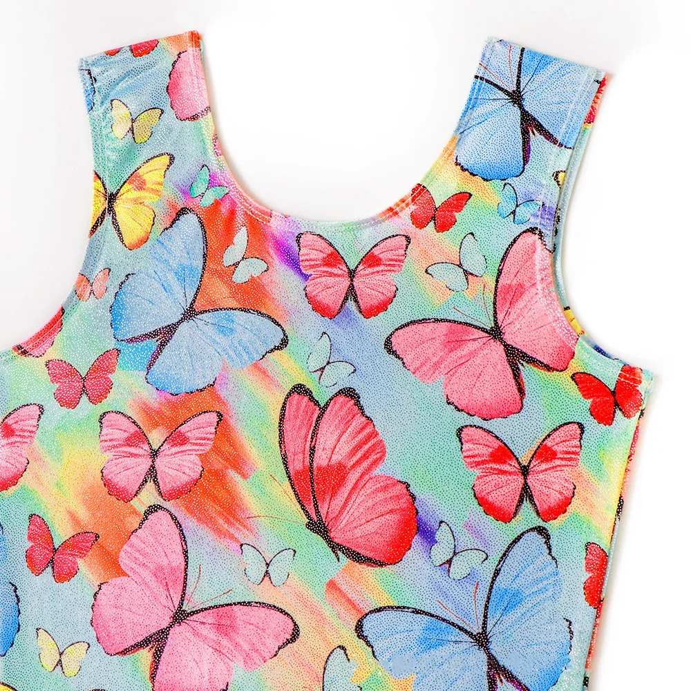 Mesh Fabric Lining Breathable Leotard Polyester Fast Drying Girls Slim Rhythmic Gymnastics Competition Leotards