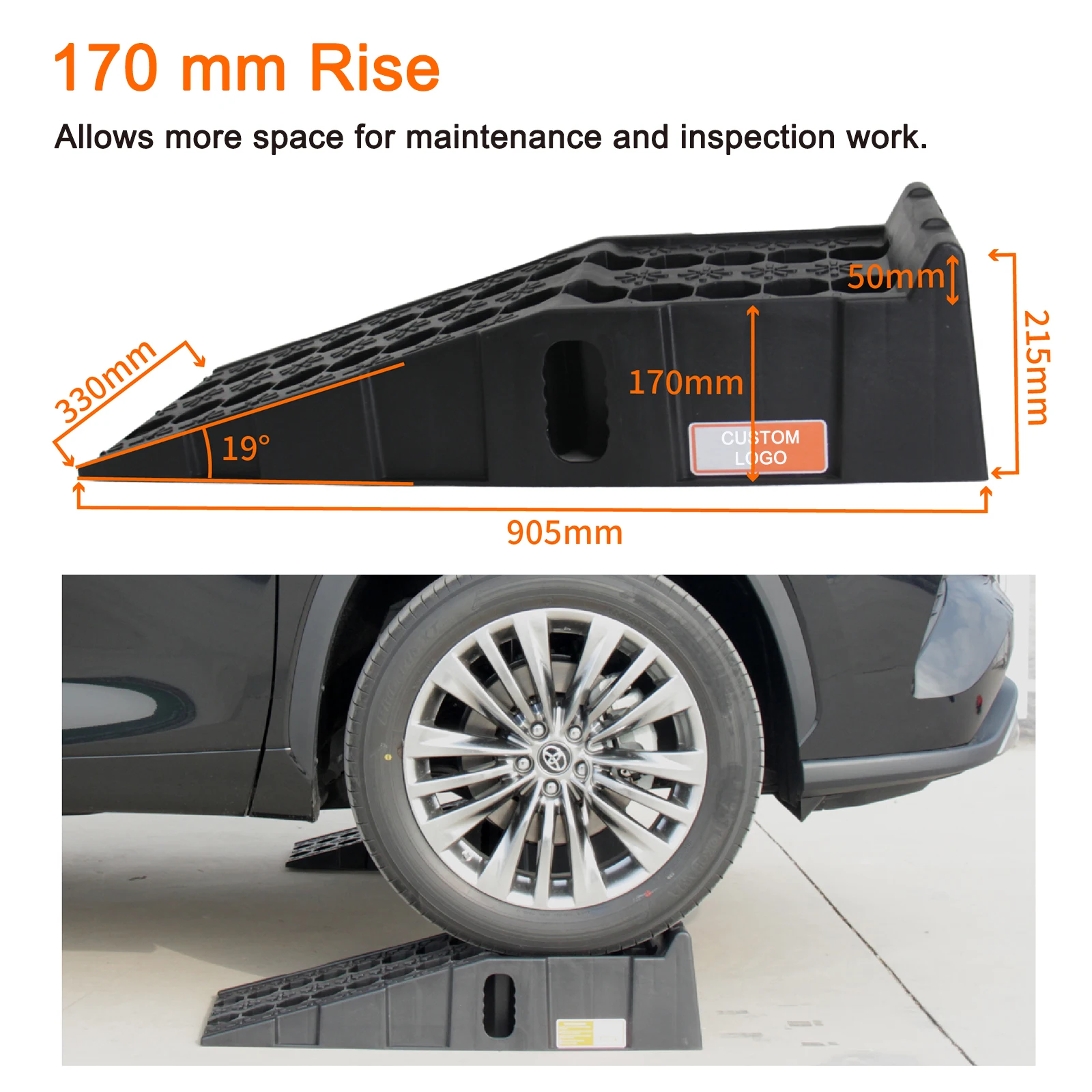 GT-14P Plastic Car Ramp High Lift Auto Vehicle Car Ramp  Portable Car Service Ramps