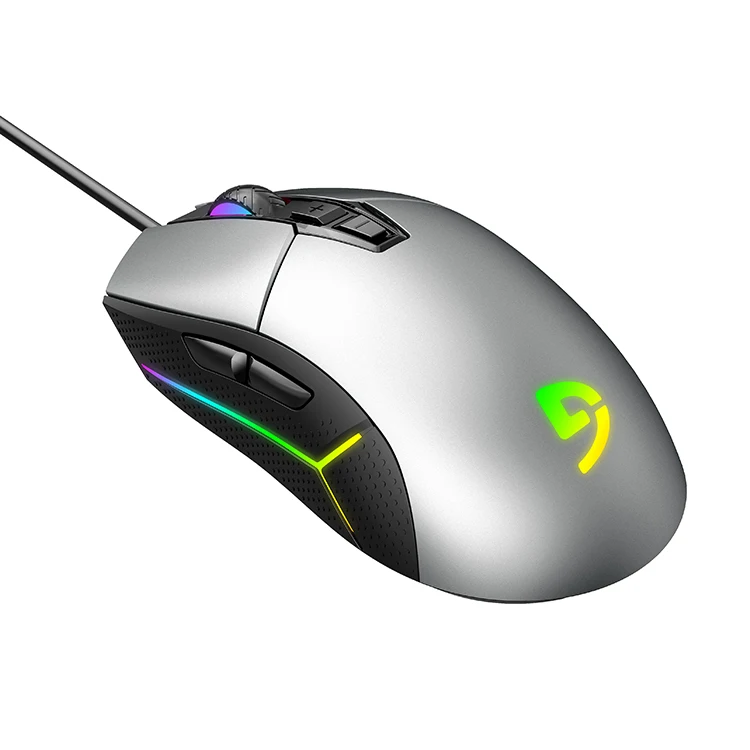 High performance wired game mouse RGB spectrum backlight ergonomic game mouse programmable up to 7200 DPI