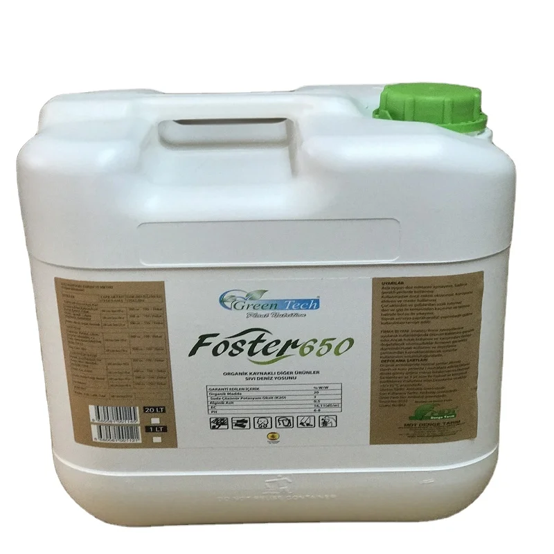Green Tech Foster 650 - Liquid SeaWeed - Organic Fertilizer  - Biostimulants - Liquid Fertilizer