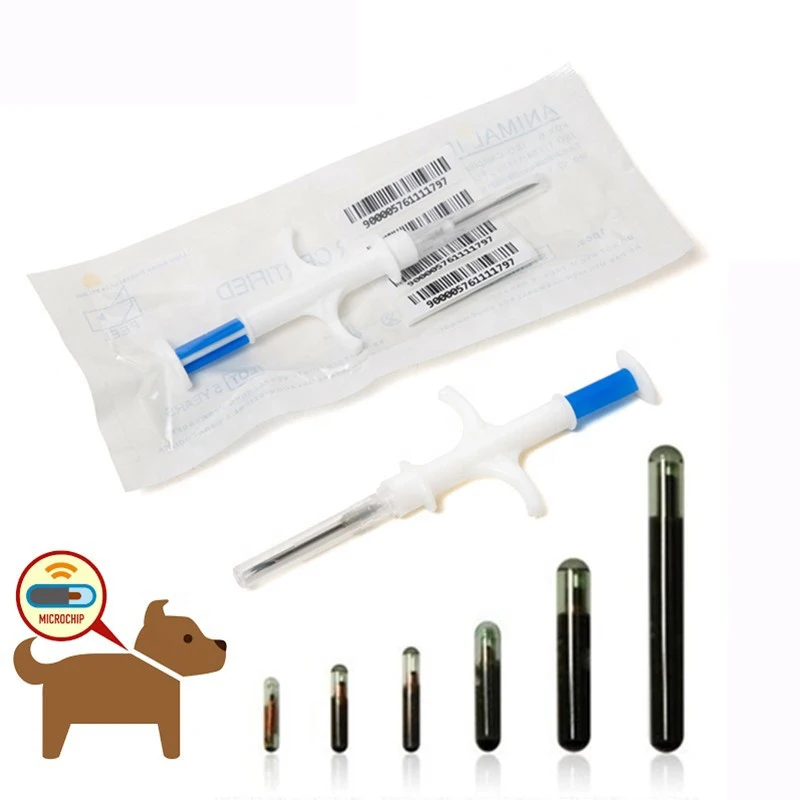 Glass Tag 125khz 134.2khz Injectable Micro RFID Chip Dog Cat Pet Microchips