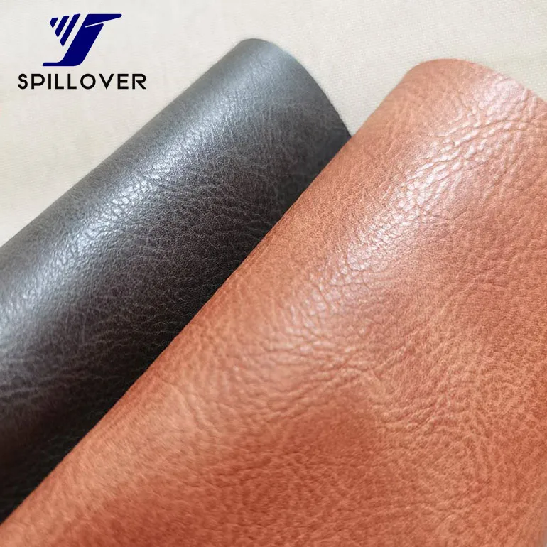 Vintage Litchi Grain Pattern leather Water-Based Leather Pu leather for shoes, boots etc.