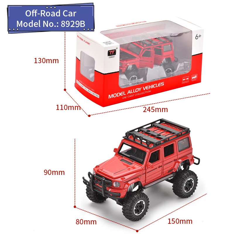 Alloy Car Model Mercedes-Benz G63 Bigfoot Model Car Adult Gift
