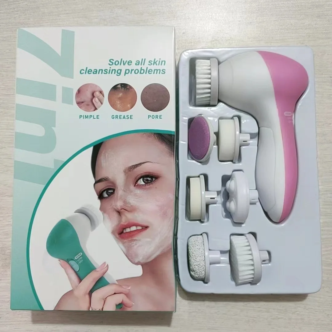 Portable Waterproof Face Brush Cleanser Spin Roller Sonic Massage Facial Cleansing Brush for Deep Cleansing