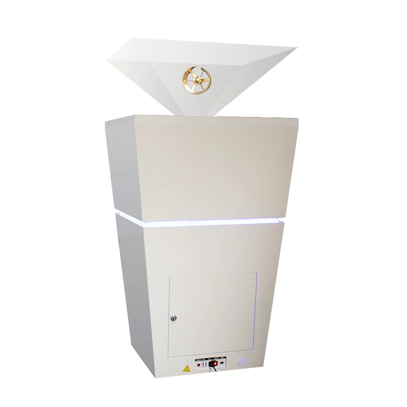 360 Degree 3D Holograph Projector Transparent Lcd Advertising Display Cabinet Equipment Machine 1*1M