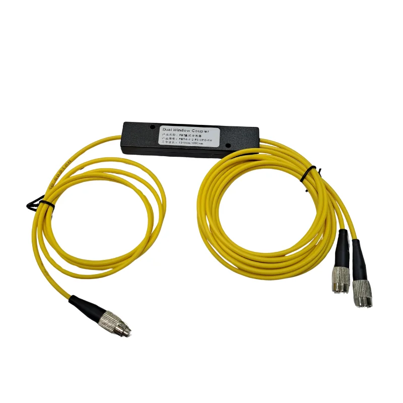 1*2 FBT Low Insertion Loss Fiber Optic Splitter SC FC Connector Optic PLC Splitter FTTH Network