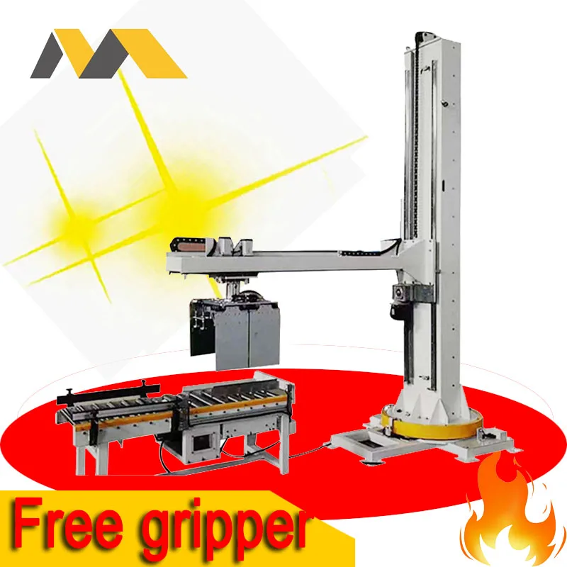 Robot Robotic Ppalletizer Beverage Food Palletizing Automatic Column type palletizer packaging packing machine in produce line