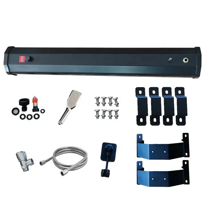 Road Shower for Overlanding Outdoor Hot Water Storage Mount on Bumper,Roof Rack Mount for Off-Road Vehicles,Trucks,SUV