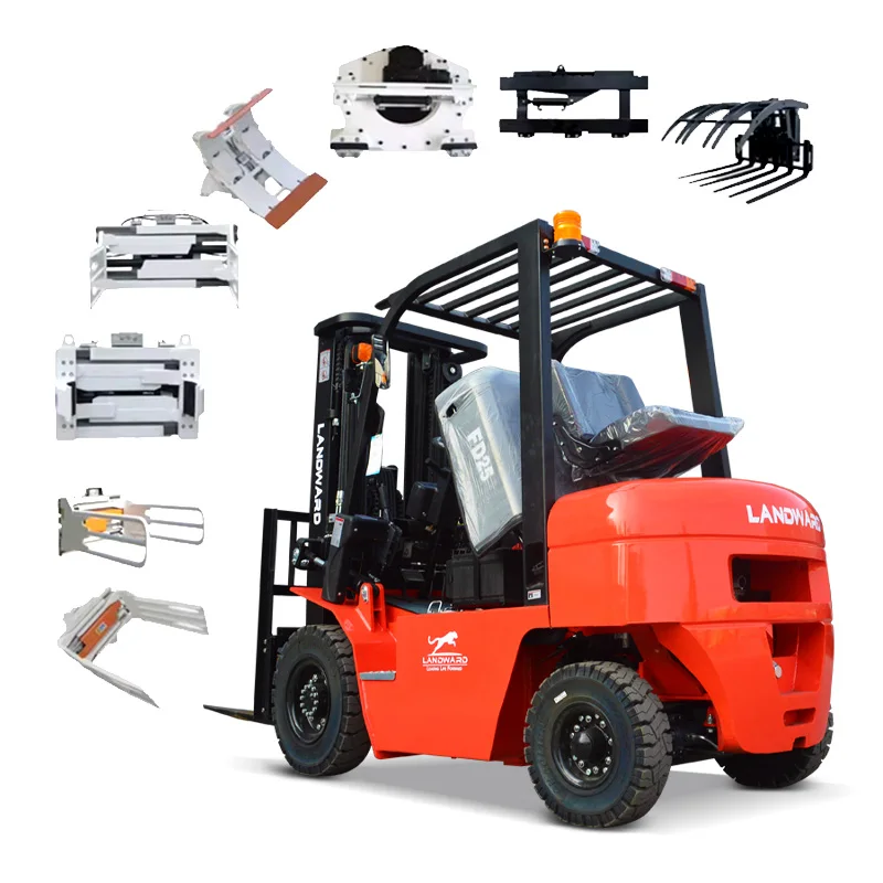 Hot Selling 5 Ton Diesel Forklift All Terrain Forklift For Warehouse Container With Excellent Quality