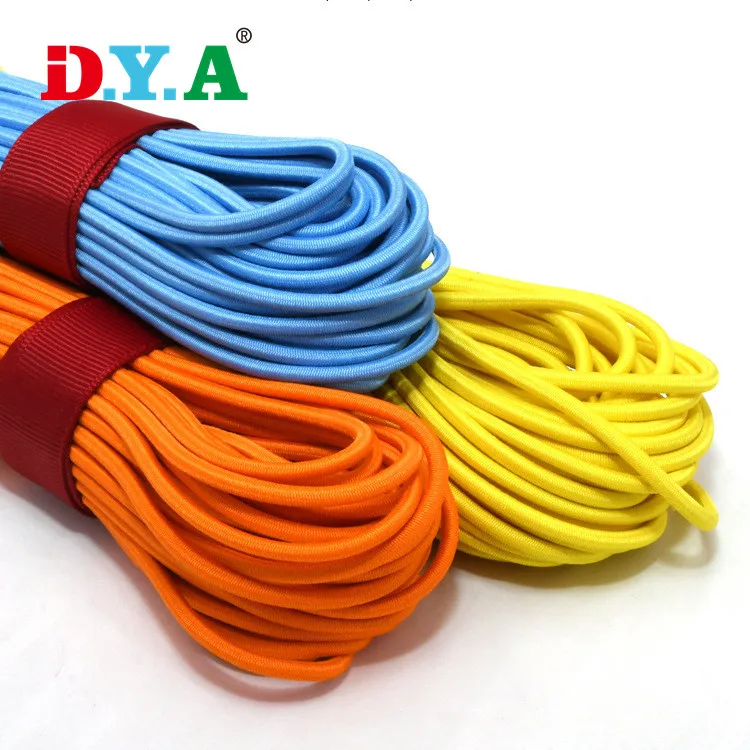 Wholesale high quality custom colorful round 0.8mm 1mm 1.2mm 1.5mm 1.8mm 2mm elastic cord for pant garment