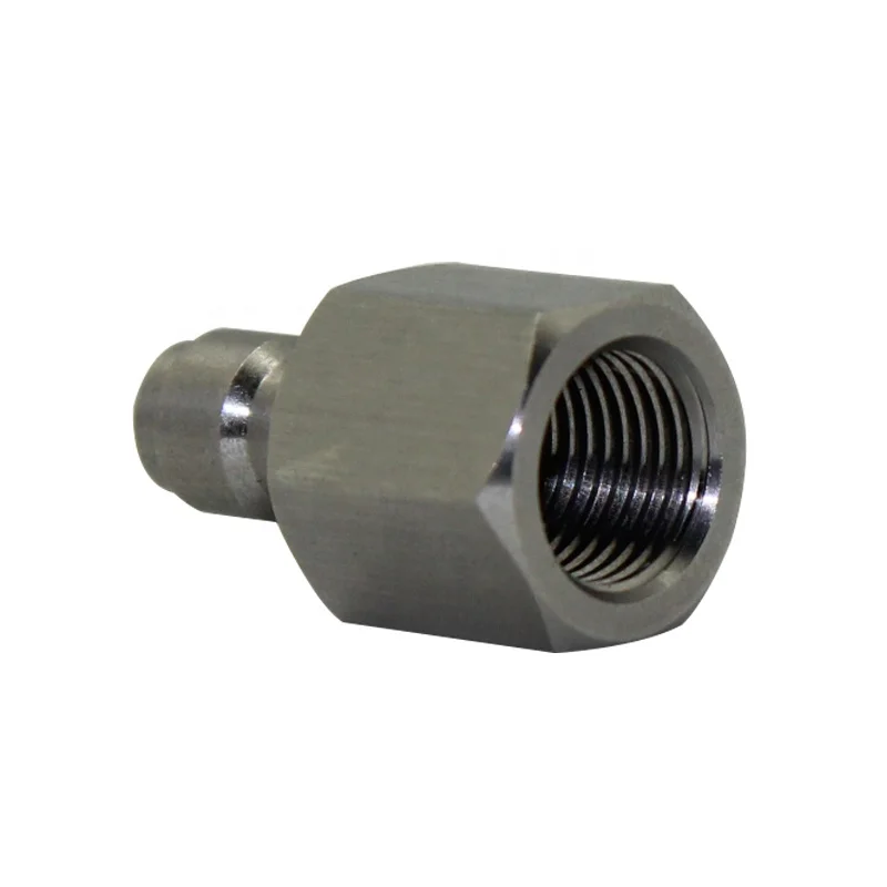 Paintball PCP Stainless Steel Quick Disconnect Male Thread M10 with Male Plug